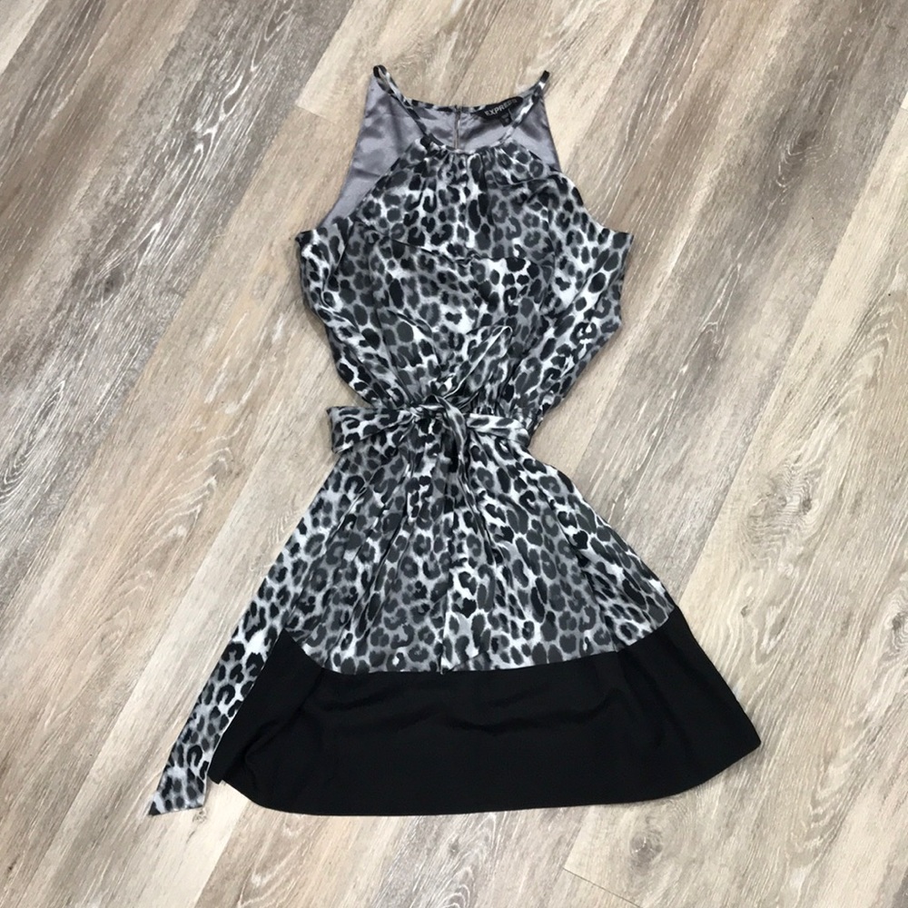 Express leopard dress